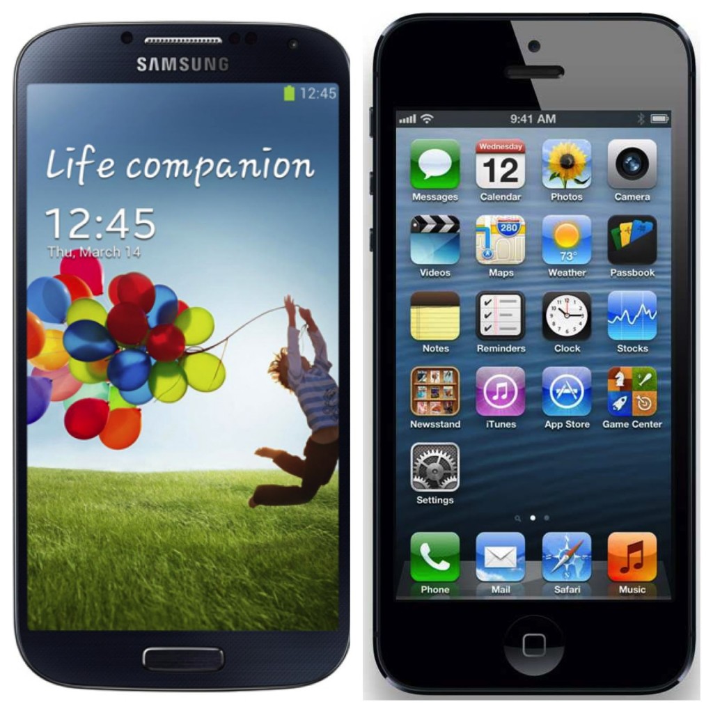 samsung galaxy s4 vs apple iphone 5